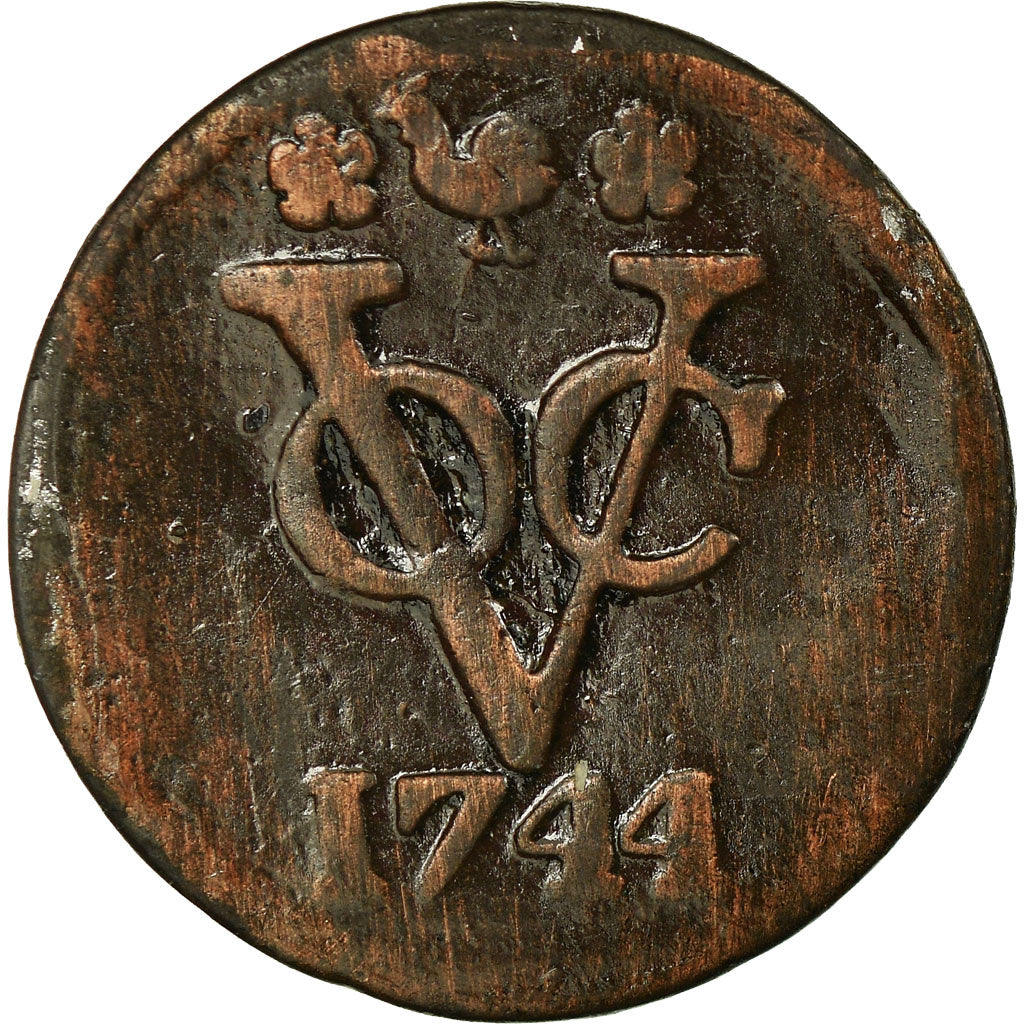 Coin, NETHERLANDS EAST INDIES, Duit, 1744, VF(20-25), Copper, KM:131