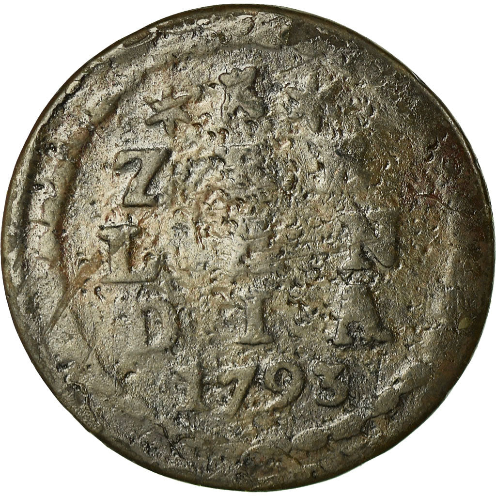 Coin, Netherlands, ZEELAND, Duit, 1793, F(12-15), Copper, KM:105