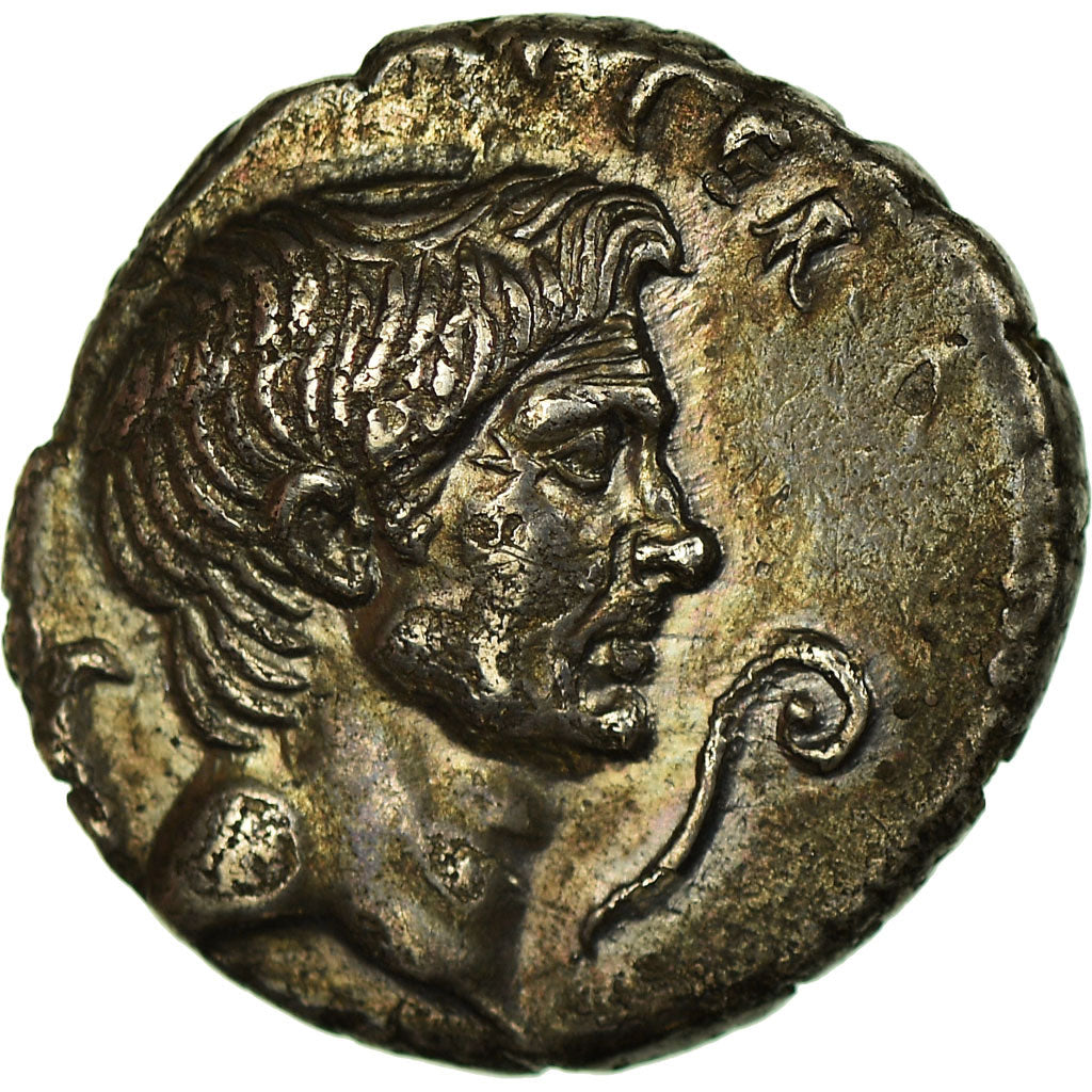Coin, Sextus Pompey, Denarius, Sicily, AU(50-53), Silver, Crawford:511/3a
