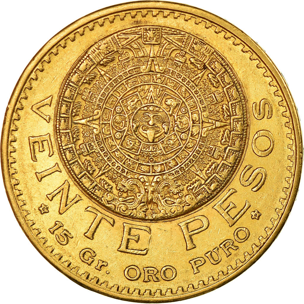Coin, Mexico, 20 Pesos, 1918, Mexico City, AU(55-58), Gold, KM:478