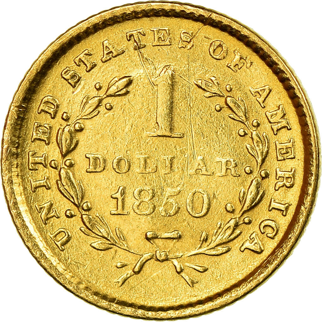 Moneta, Stati Uniti, Liberty Head - Type 1, Dollar, 1850, U.S. Mint