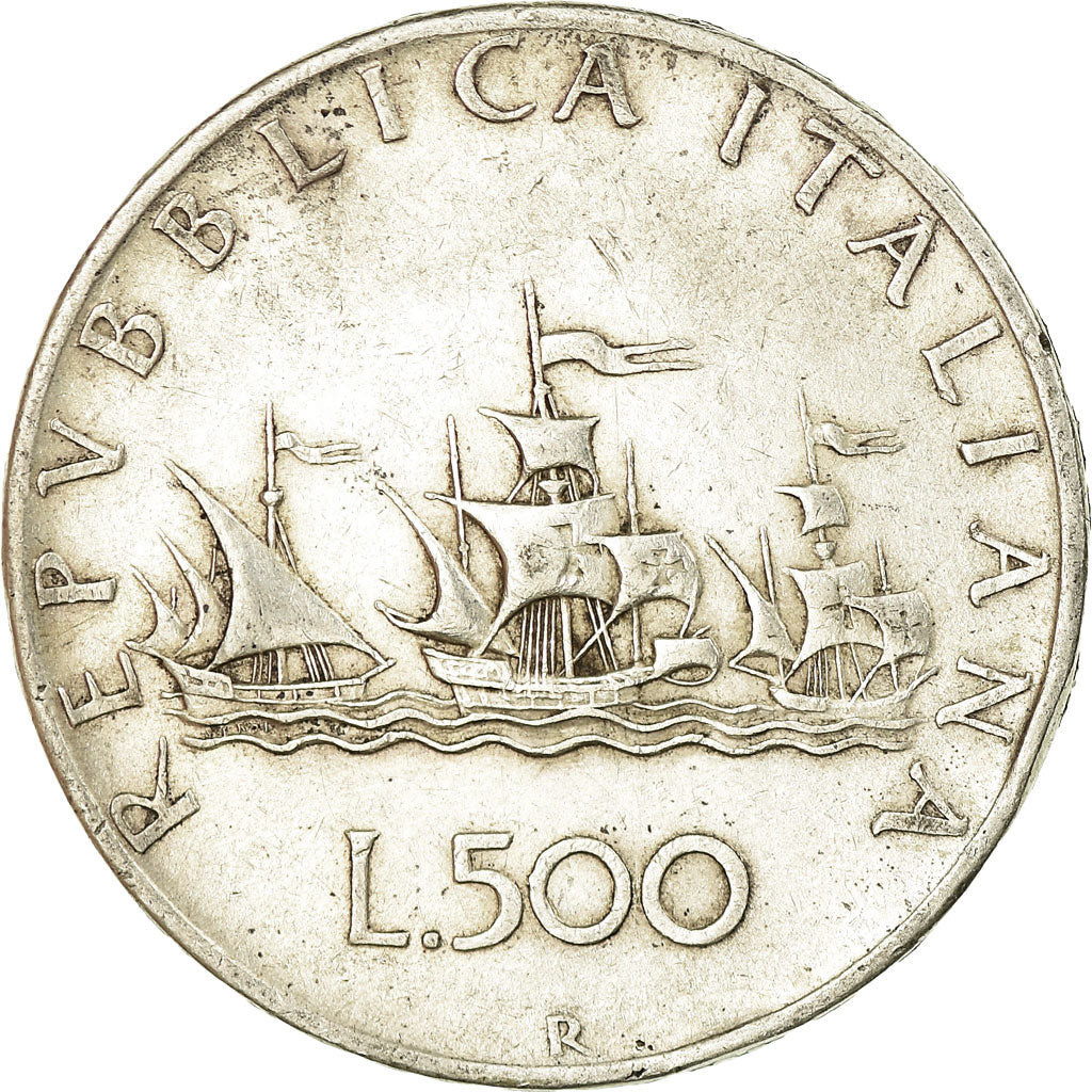 Coin, Italy, 500 Lire, 1958, Rome, AU(50-53), Silver, KM:98