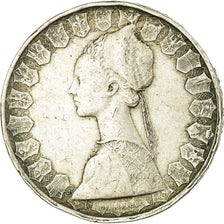 Moneda, Italia, 500 Lire, 1959, Rome, MBC+, Plata, KM:98