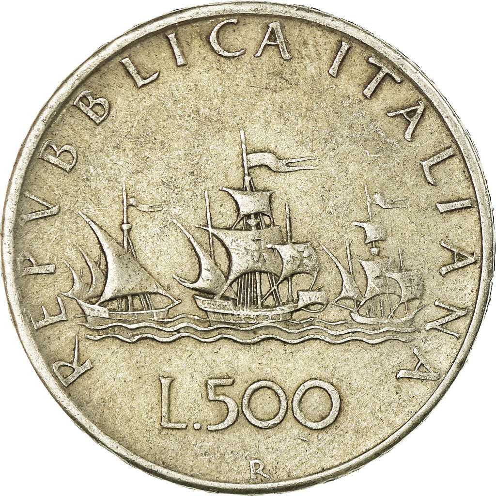 Coin, Italy, 500 Lire, 1960, Rome, AU(50-53), Silver, KM:98