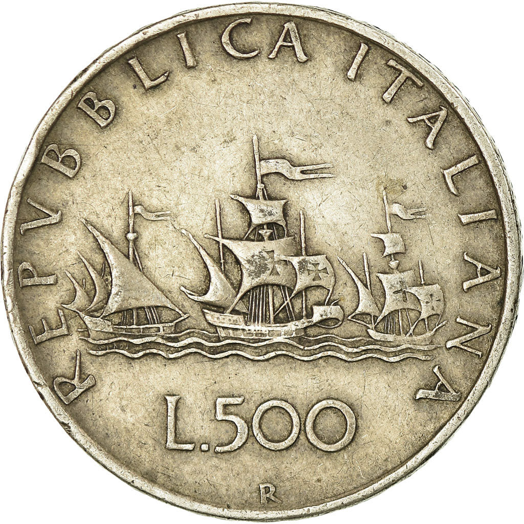 Coin, Italy, 500 Lire, 1960, Rome, AU(50-53), Silver, KM:98