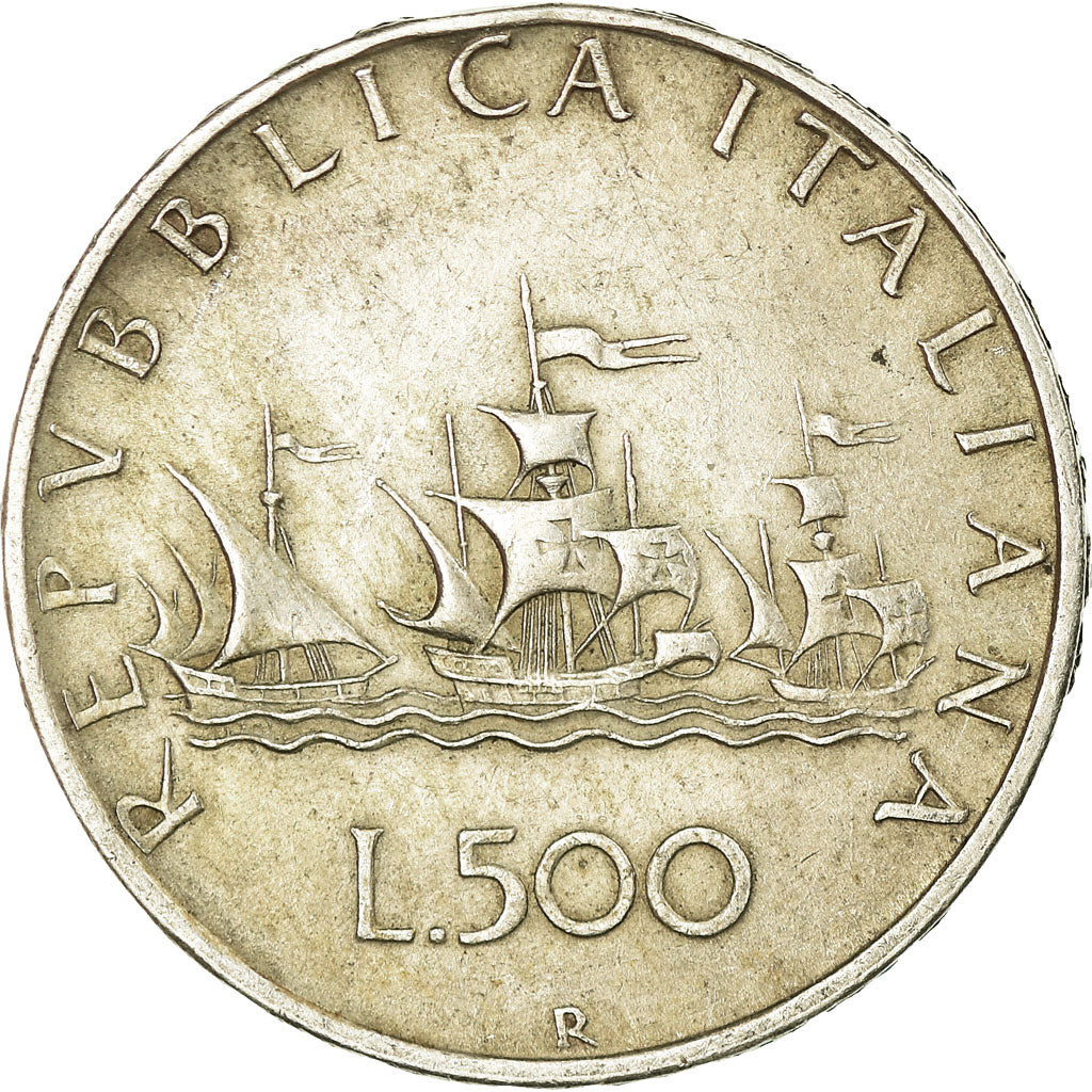 Coin, Italy, 500 Lire, 1960, Rome, AU(55-58), Silver, KM:98