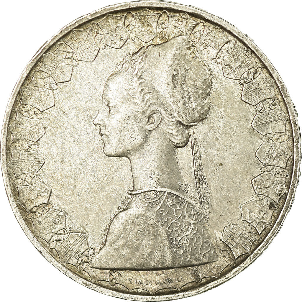 Coin, Italy, 500 Lire, 1960, Rome, AU(55-58), Silver, KM:98