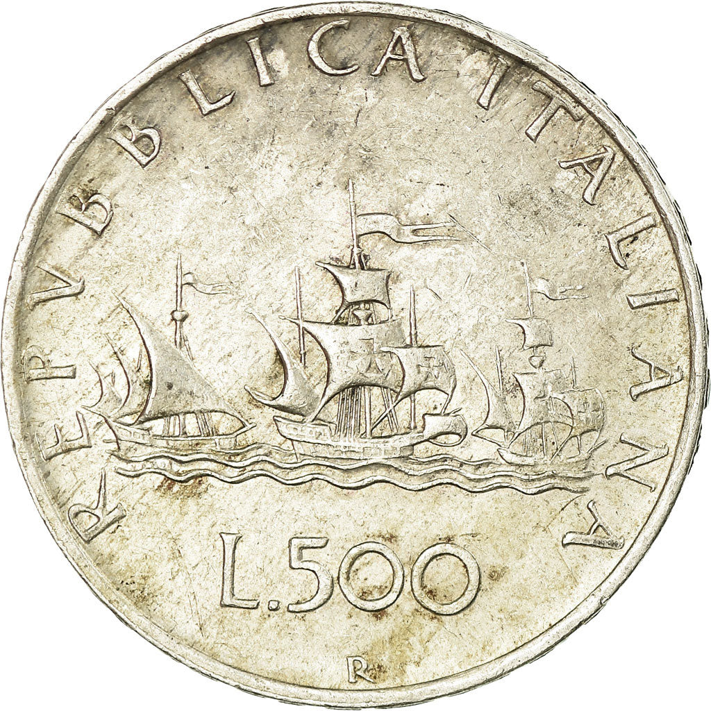 Coin, Italy, 500 Lire, 1960, Rome, AU(55-58), Silver, KM:98