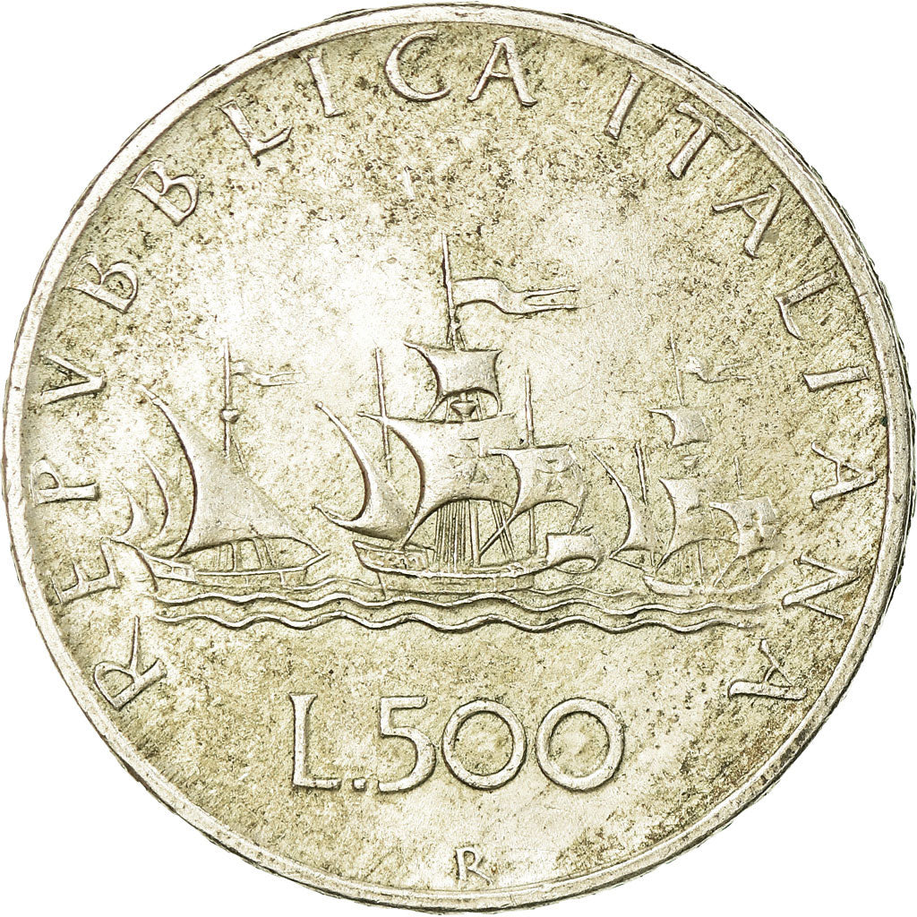 Coin, Italy, 500 Lire, 1961, Rome, AU(50-53), Silver, KM:98