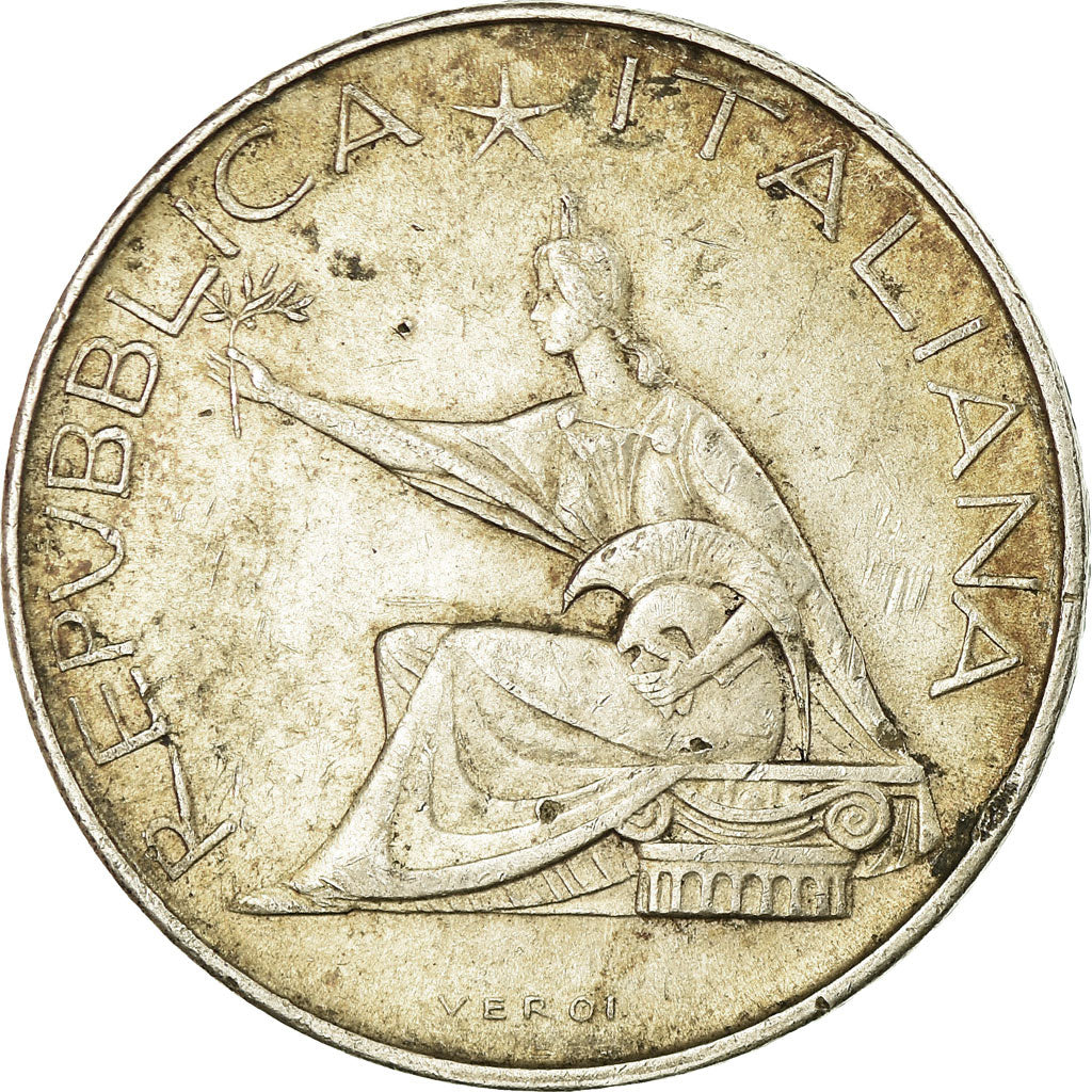 Coin, Italy, 500 Lire, 1961, Rome, AU(50-53), Silver, KM:99