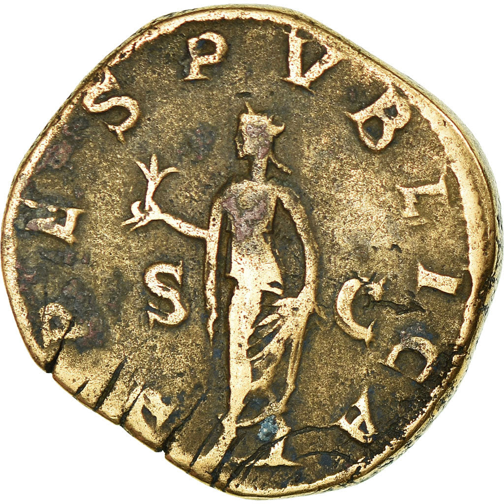 Moneta, Severus Alexander, Sesterzio, Rome, MB+, Bronzo, RIC:648