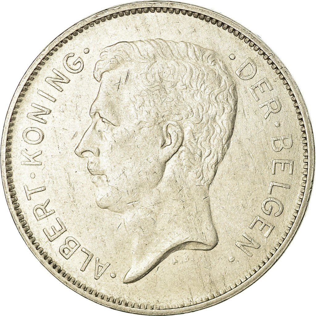 Coin, Belgium, 20 Francs, 20 Frank, 1932, EF(40-45), Nickel, KM:102