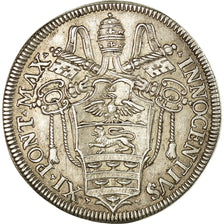 Coin, ITALIAN STATES, PAPAL STATES, Innocent XI, Testone, 30 Baiocchi, 1684