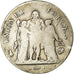 Moneta, Francia, Union et Force, 5 Francs, AN 9, Bayonne, MB, Argento, KM:639.6