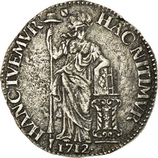 Coin, Netherlands, UTRECHT, Gulden, 1712, Utrecht, EF(40-45), Silver, KM:76