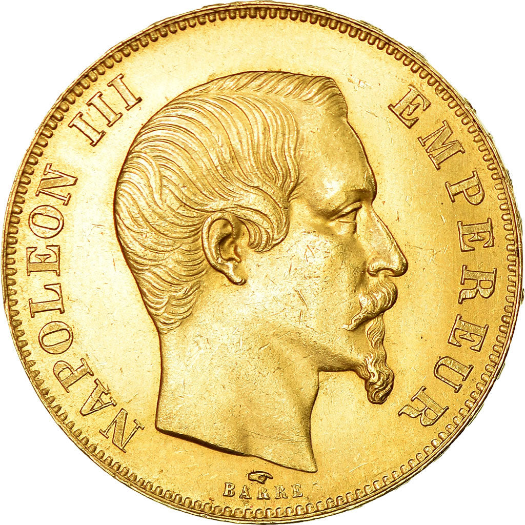 Moneta, Francia, Napoleon III, Napoléon III, 50 Francs, 1857, Paris, SPL-, Oro