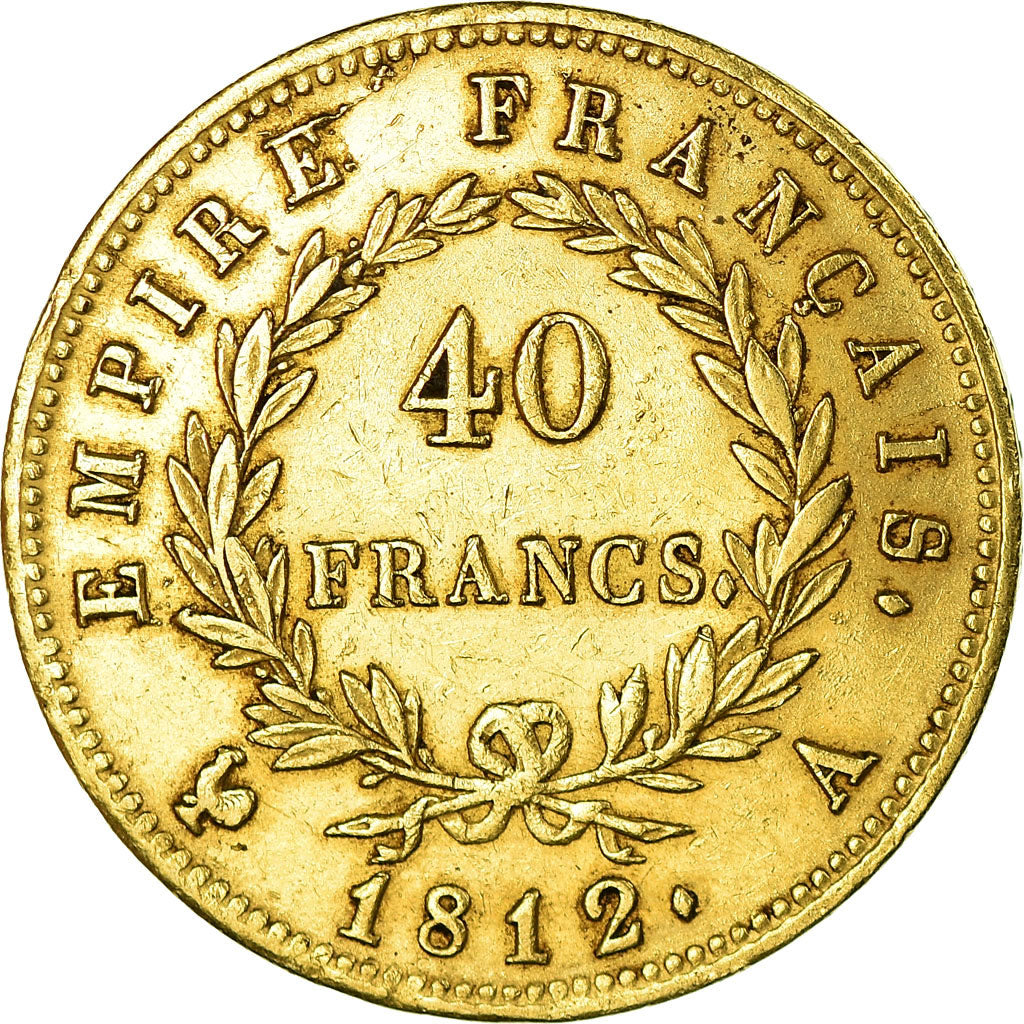 Coin, France, Napoléon I, 40 Francs, 1812, Paris, EF(40-45), Gold, KM:696.1