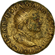 Coin, Vespasian, Dupondius, Roma, VF(30-35), Copper, RIC:740