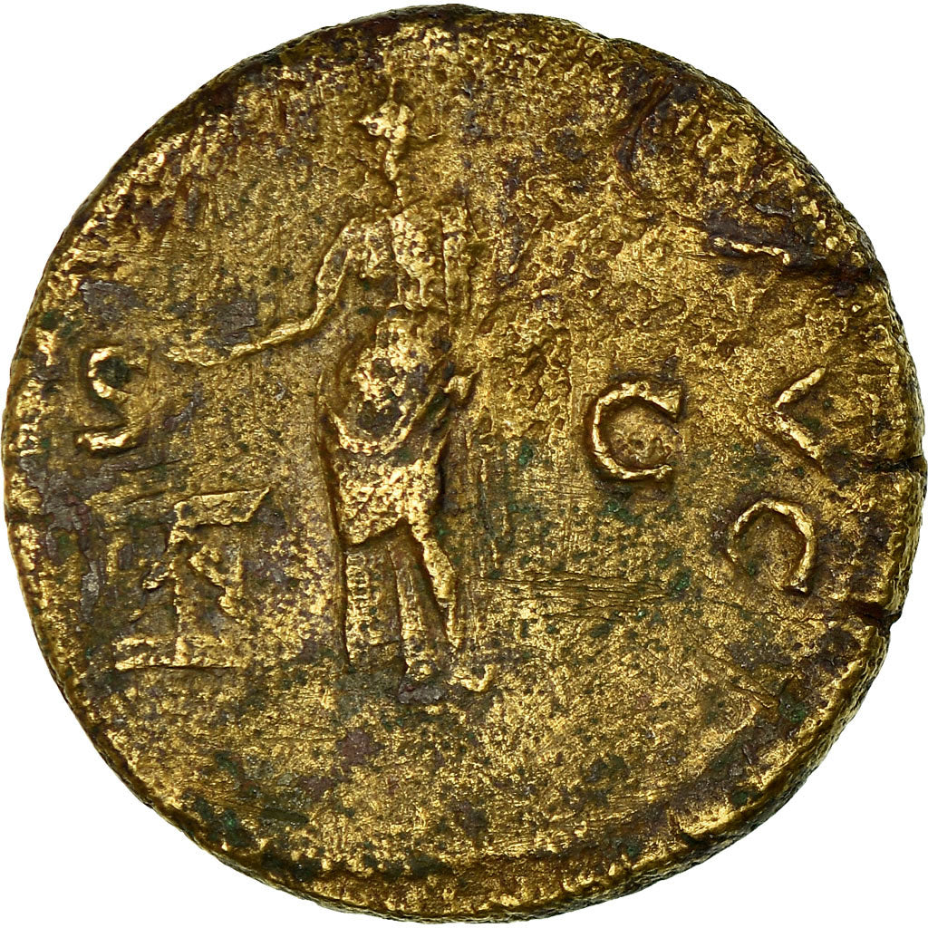 Coin, Vespasian, Dupondius, Roma, VF(30-35), Copper, RIC:740