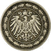 Coin, GERMANY - EMPIRE, 20 Pfennig, 1892, Stuttgart, EF(40-45), Copper-nickel