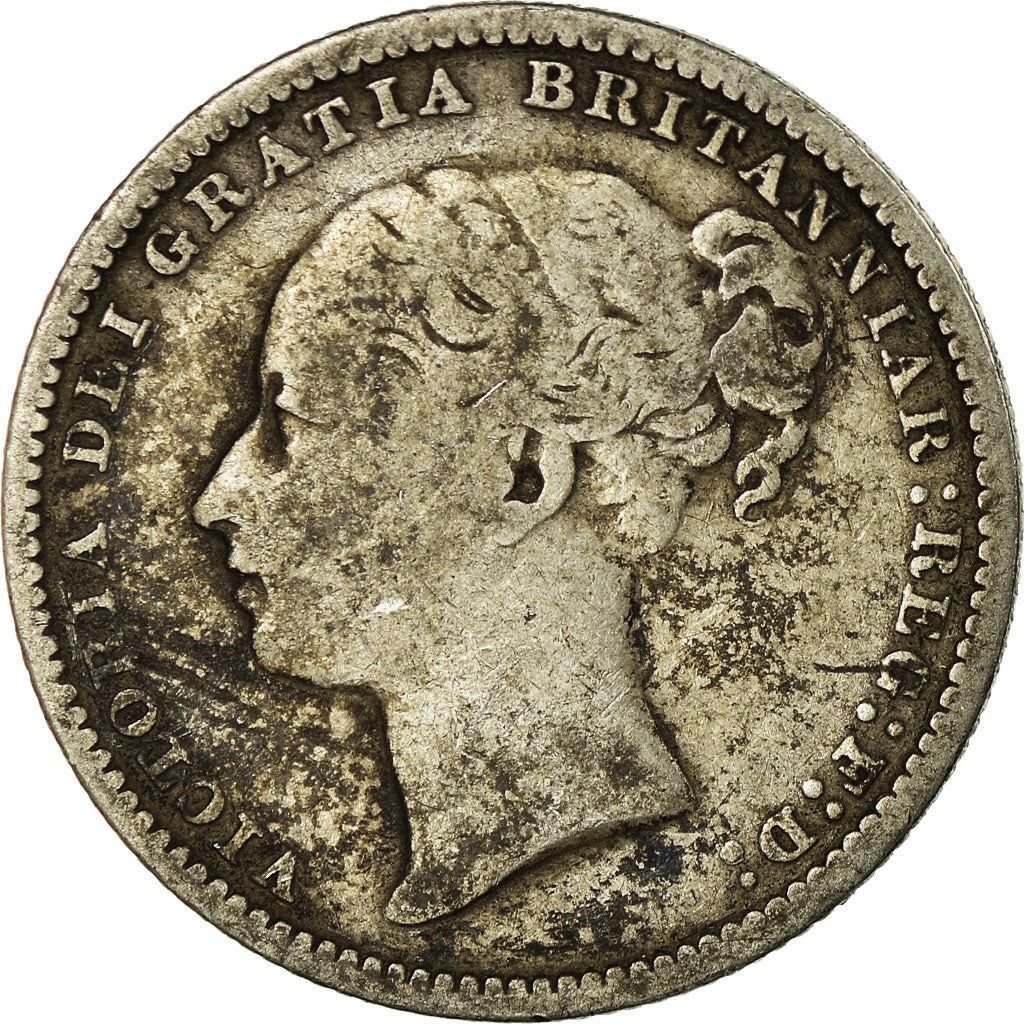 Coin, Great Britain, Victoria, Shilling, 1881, VF(20-25), Silver, KM:734.4