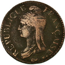 Coin, France, Dupré, Decime, An 8/6, Metz, VF(30-35), Bronze, KM:644.2