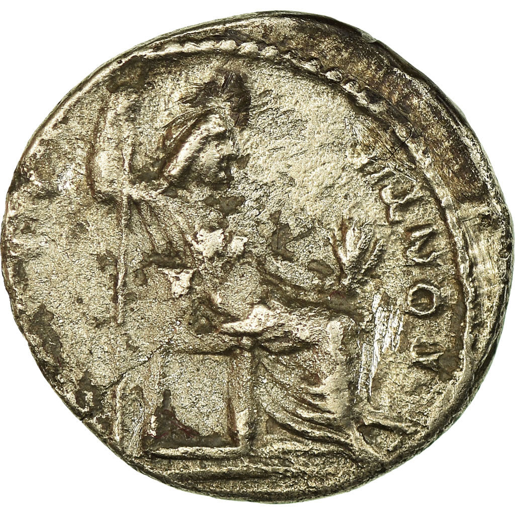 Münze, Tiberius, Denarius, Lyon - Lugdunum, S+, Silber, RIC:30