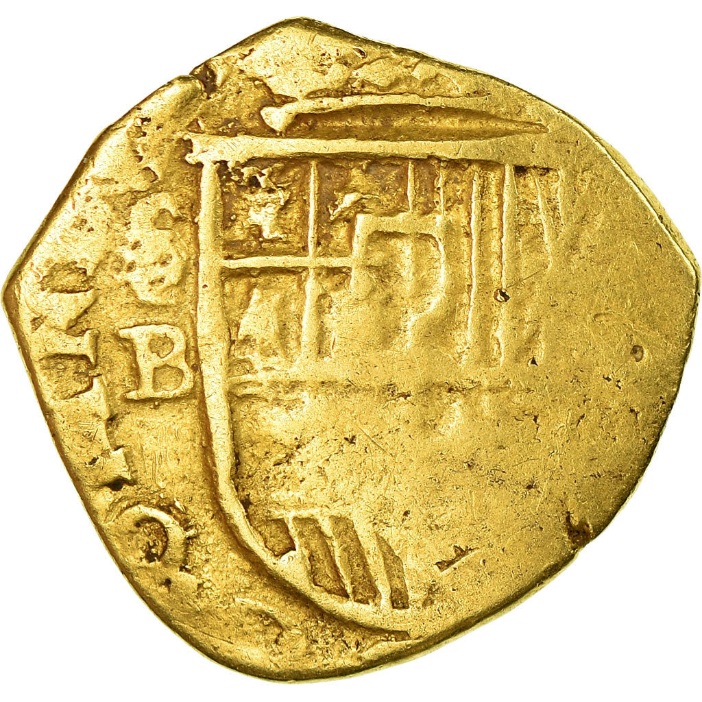 Moneta, Spagna, 2 Escudos, Seville, MB+, Oro