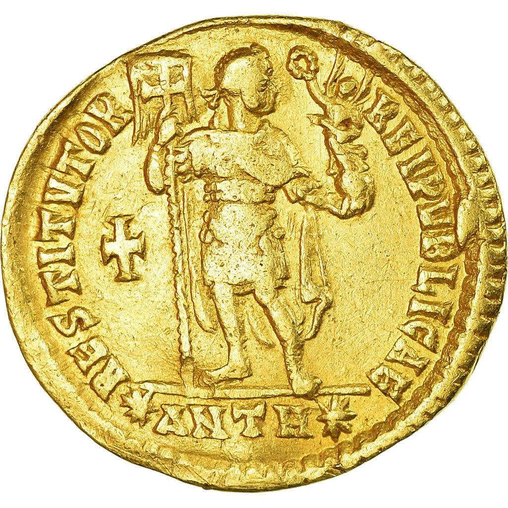 Coin, Valentinian I, Solidus, 364-375, Antioch, EF(40-45), Gold, RIC:2b