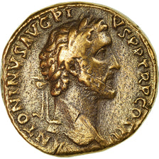 Coin, Antoninus Pius, Sestertius, Roma, EF(40-45), Copper, RIC:716a