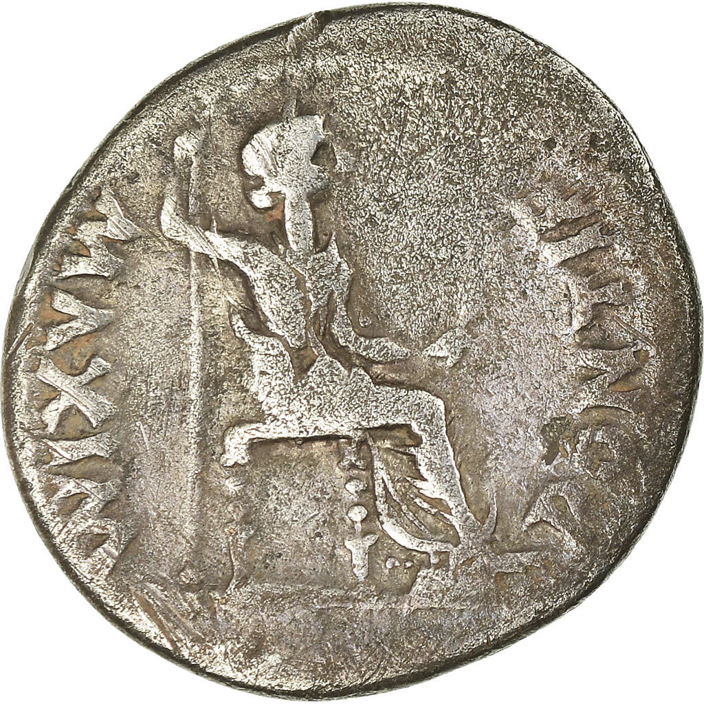 Moneta, Tiberius, Denarius, Lyon - Lugdunum, MB+, Argento, RIC:30
