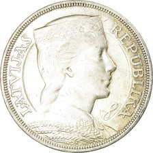 Münze, Latvia, 5 Lati, 1929, SS, Silber, KM:9