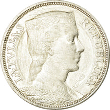Coin, Latvia, 5 Lati, 1931, EF(40-45), Silver, KM:9