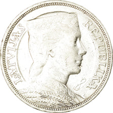 Coin, Latvia, 5 Lati, 1931, EF(40-45), Silver, KM:9