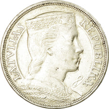 Münze, Latvia, 5 Lati, 1931, SS+, Silber, KM:9