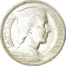 Coin, Latvia, 5 Lati, 1931, AU(55-58), Silver, KM:9