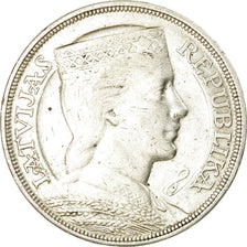 Moneta, Lettonia, 5 Lati, 1932, BB, Argento, KM:9