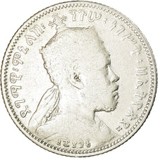 Coin, Ethiopia, Menelik II, 1/4 Birr, 1902, Paris, VF(20-25), Silver, KM:3
