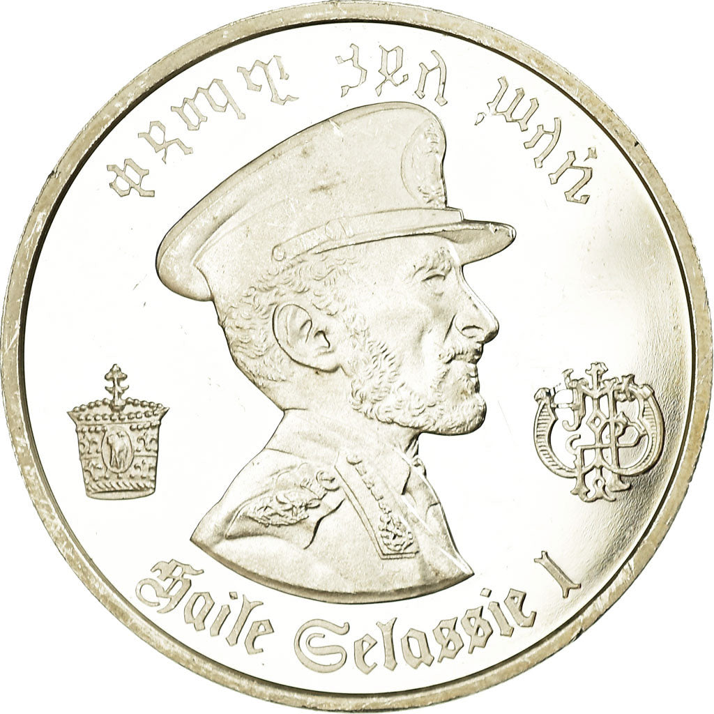 Coin, Ethiopia, Haile Selassie, 5 Dollars, 1972, MS(63), Silver, KM:52