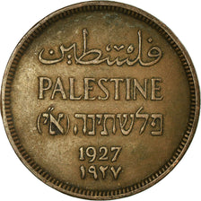 Moneta, Palestina, Mil, 1927, BB+, Bronzo, KM:1