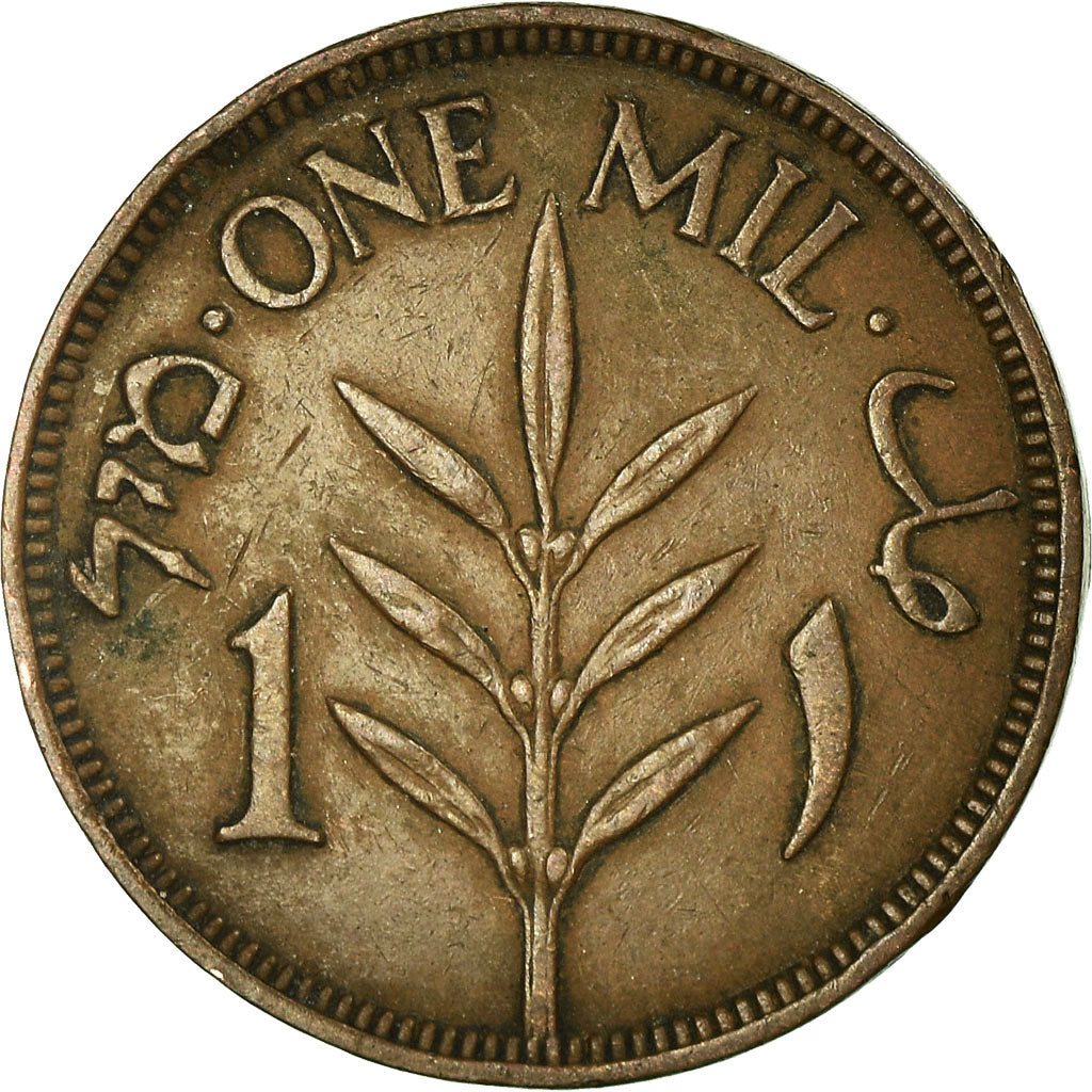 Moneta, Palestina, Mil, 1927, BB+, Bronzo, KM:1