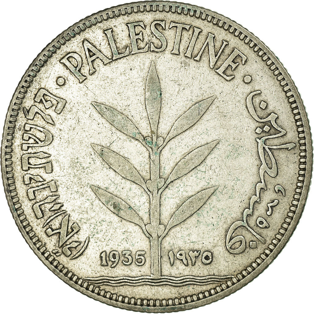 Münze, Palästina, 100 Mils, 1935, SS+, Silber, KM:7