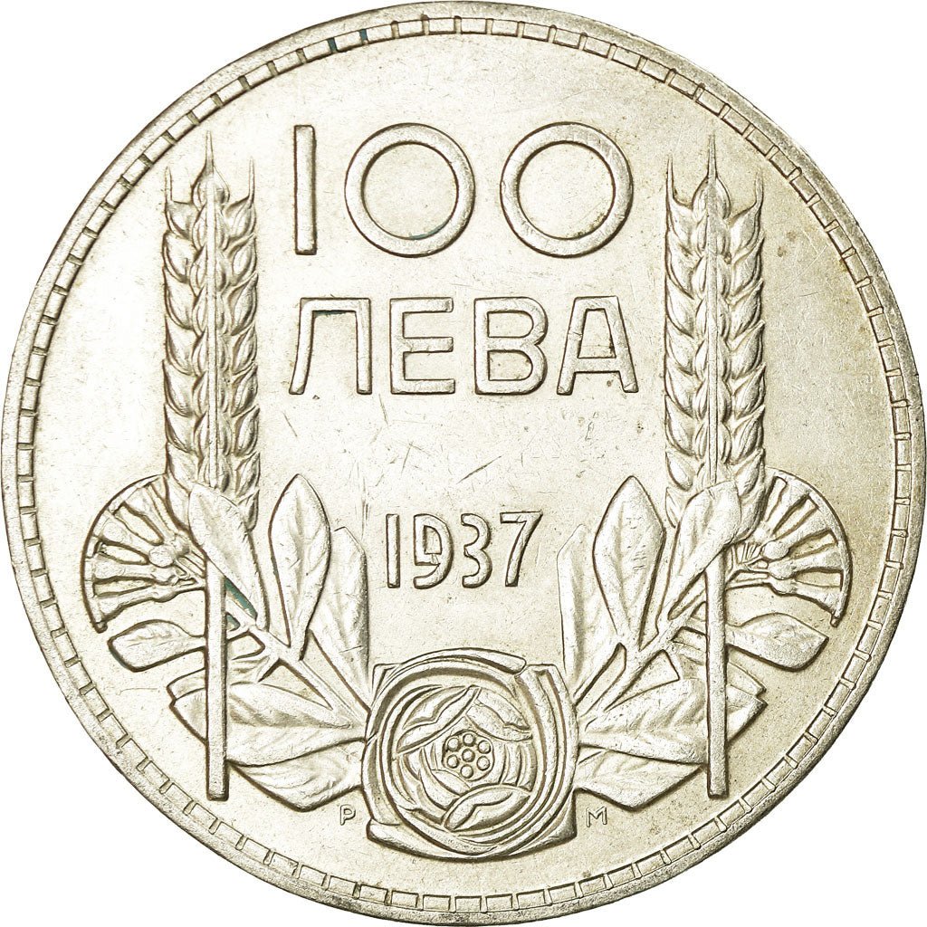 Münze, Bulgarien, 100 Leva, 1937, Royal Mint, VZ+, Silber, KM:45