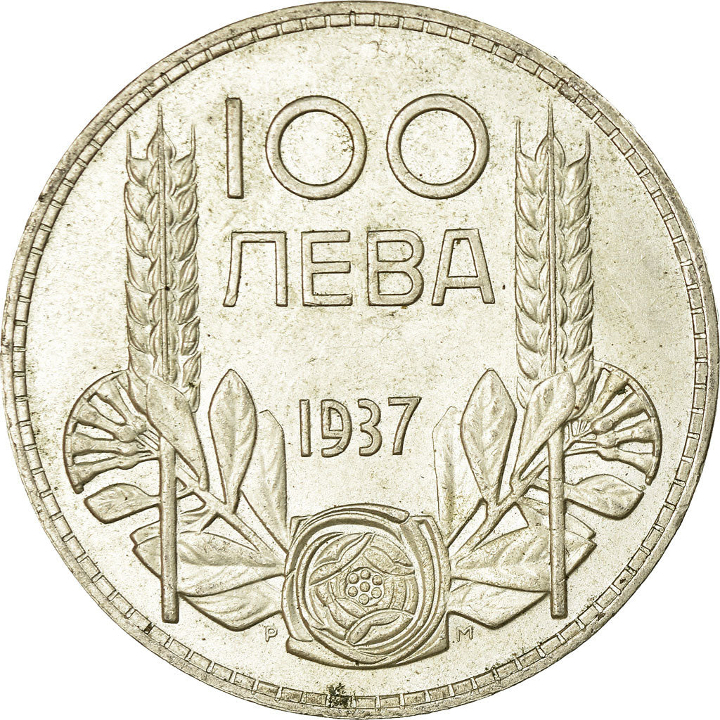 Münze, Bulgarien, 100 Leva, 1937, Royal Mint, VZ+, Silber, KM:45