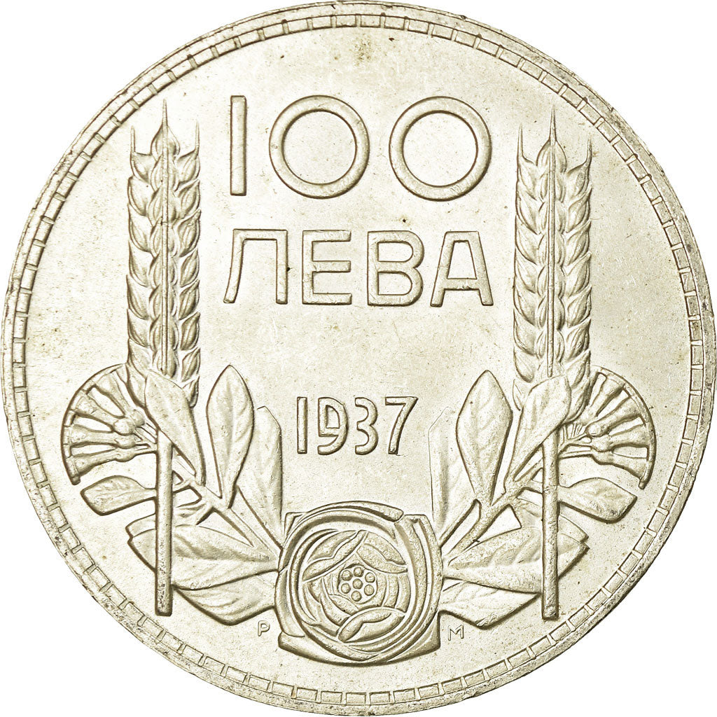 Münze, Bulgarien, 100 Leva, 1937, Royal Mint, VZ+, Silber, KM:45