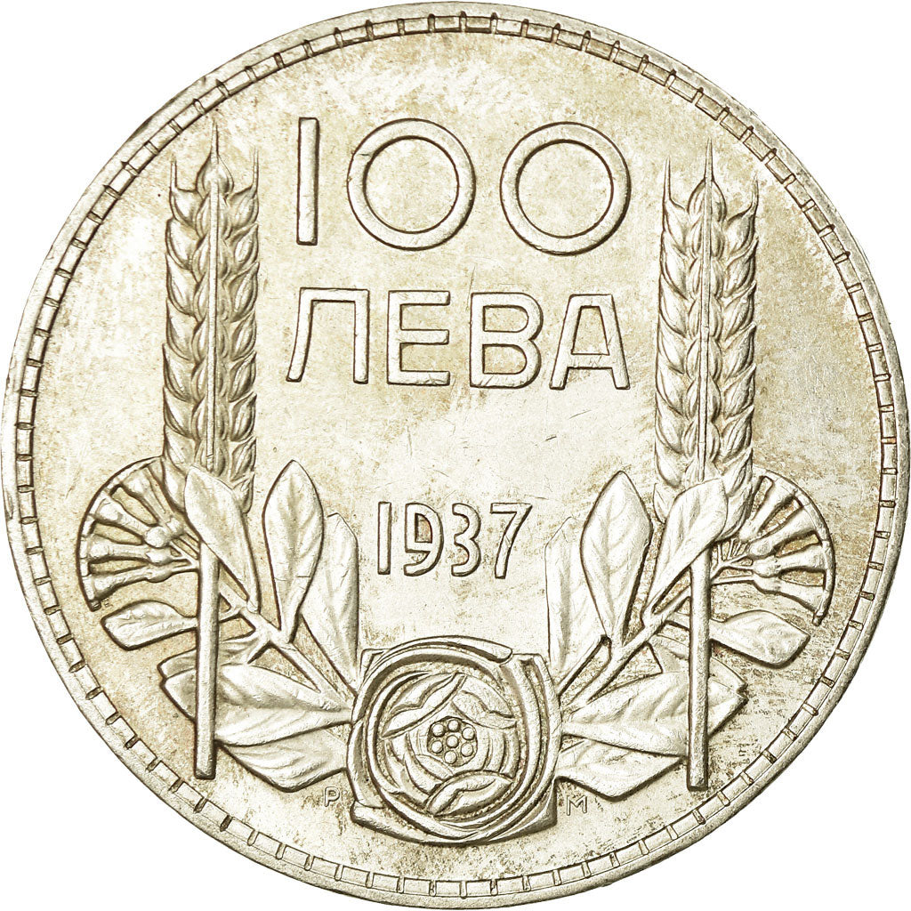 Münze, Bulgarien, 100 Leva, 1937, Royal Mint, VZ+, Silber, KM:45