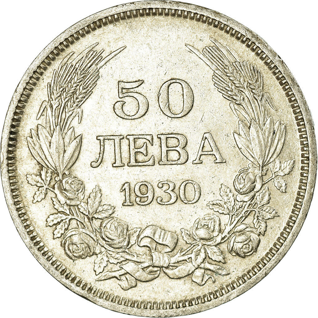 Coin, Bulgaria, 50 Leva, 1930, Budapest, Hungary, AU(50-53), Silver, KM:42