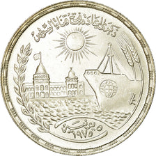 Moneda, Egipto, Pound, 1976, SC, Plata, KM:454