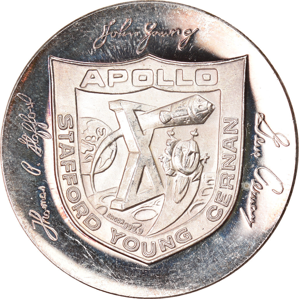 Switzerland, Medal, Apollo, Stafford, Young, Cernan, Sciences & Technologies
