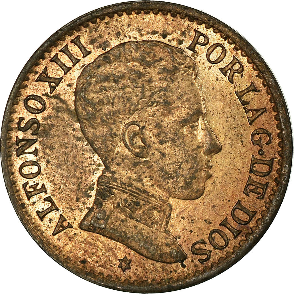 Monnaie, Espagne, Alfonso XIII, Centimo, 1906, Madrid, FDC, Bronze, KM:726